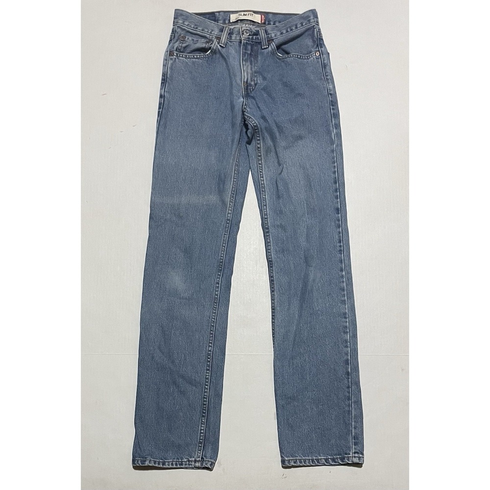 Vintage Levis 512 Jeans Mens Size 28 X 33 Light Wash Denim Slim‎ Straight Y2K